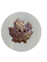 Load image into Gallery viewer, Large Topaz Maple Leaf Buttoms
