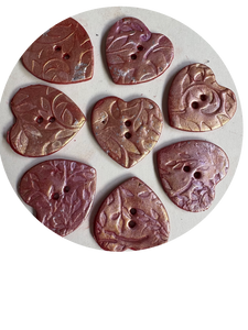 Medium Heart Buttons