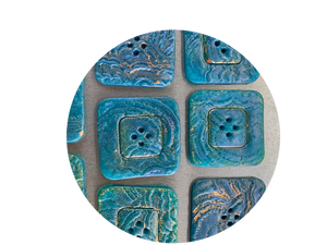 Extra Large Square Blue Button
