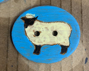 Sheep Button- 2”
