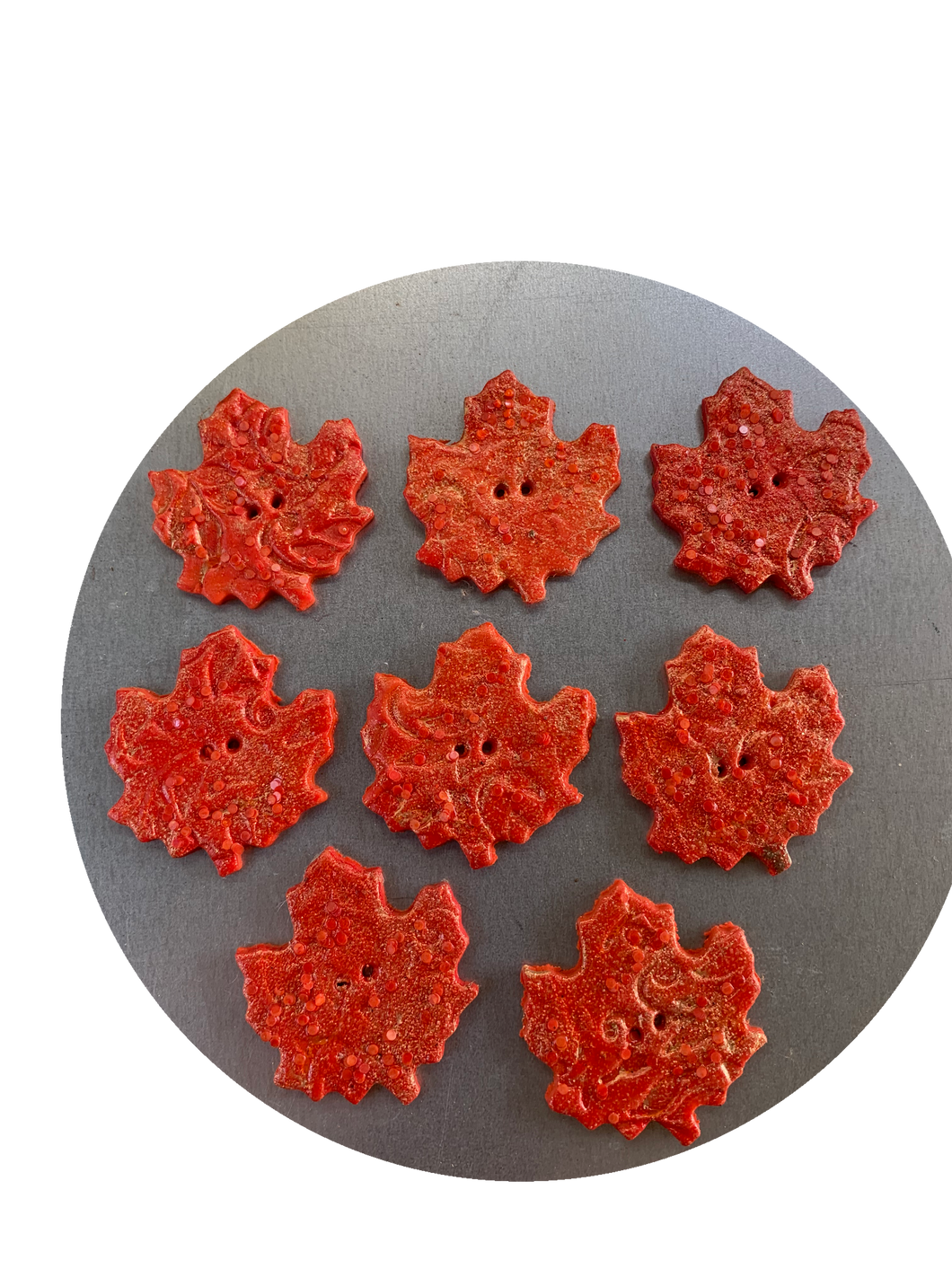 Large Maple Leaves Buttons