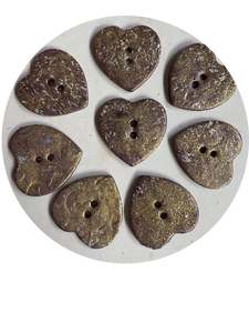 Medium Heart Buttons