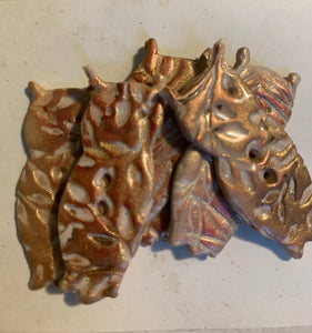 Copper Owl Button