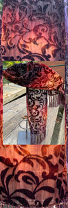 Silk Velvet Burn Out Scarves.9”by 54”