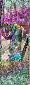 Silk Devore Scarfs. 14 x 72”.