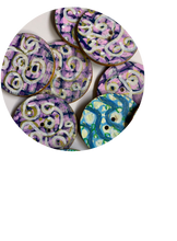 Load image into Gallery viewer, 1 and 3/8”s Hand Painted Wood Buttons
