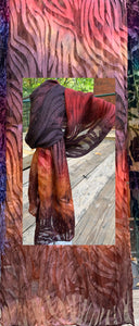 Silk Devore Scarfs. 14 x 72”.