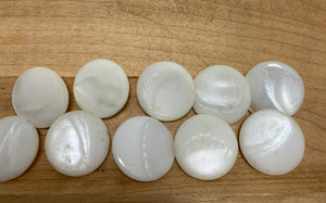 Abalone White Buttons